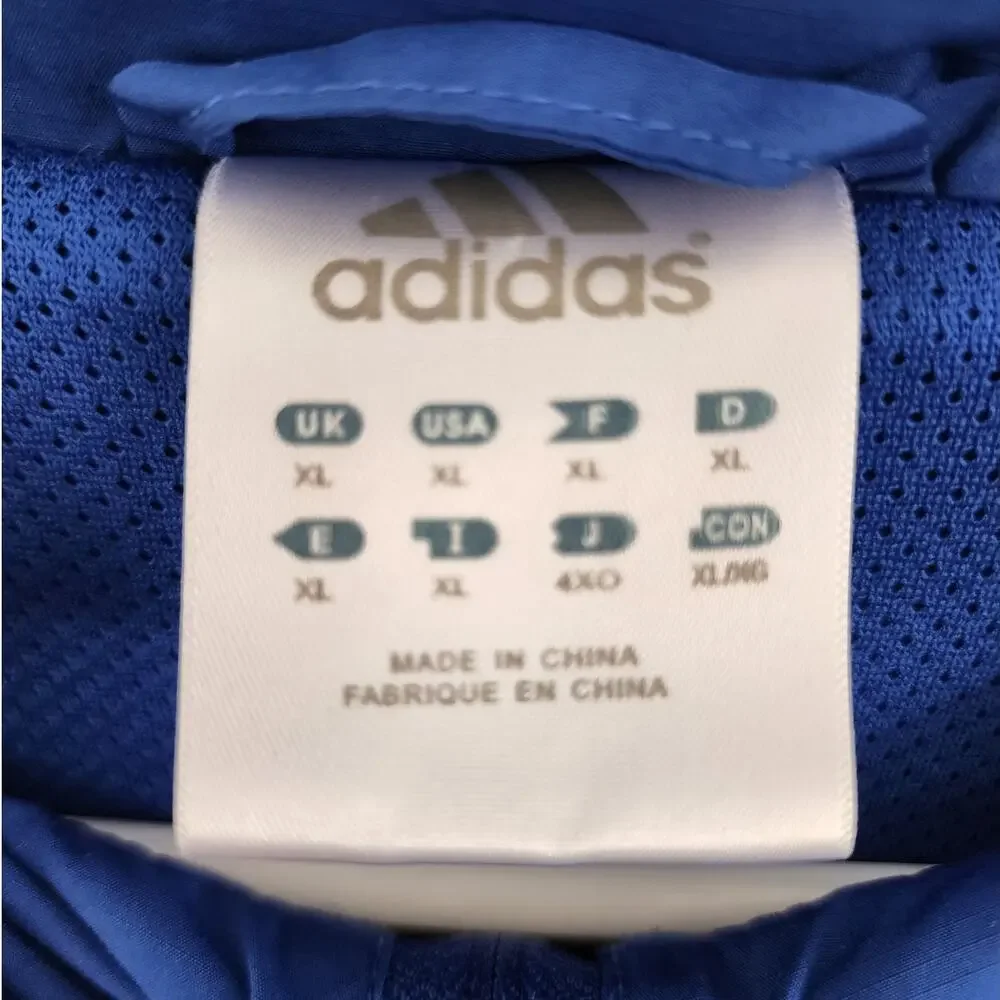Adidas Men XL Kansas University Jayhawks NCAA 1/4 Zip Pullover Jacket Collegiate